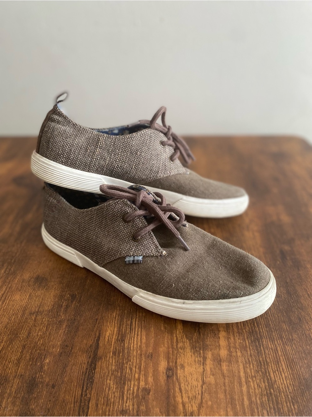 Ben Sherman Brown Canvas Lace-Up Men's Sneakers